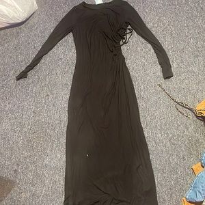 black dress side hole